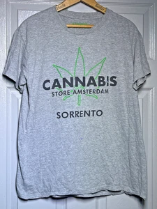 Cannabis Store Amsterdam Sorrento Italia Camiseta XL Estampado Gráfico Hippy Weed Merch - Imagen 1 de 8