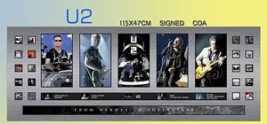 NEW!! U2 TOUR 360 TOUR MEMORABILIA SIGNED LARGE PANORAMIC FRAME, LIMITED 499 COA - Foto 1 di 1