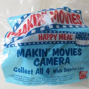 MCDONALDS Happy Meal *NEW* MAKIN MOVIES CAMERA Toy 1993 Collectible - Picture 1 of 7