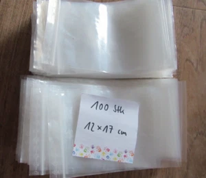 100 Stück 12 x 17 cm fest Druckverschluss Beutel Plastik ZIP Tütchen 1 x benutzt - Bild 1 von 1