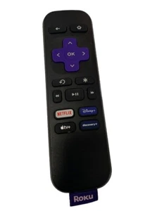 Mando a distancia Roku RC-ALIR negro transmisión IR 3226001002 AppleTV, Disney, Netflix - Imagen 1 de 3