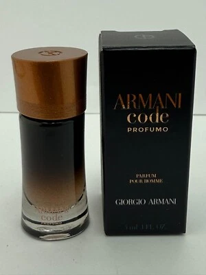NUEVO Armani Code Profumo Parfum Pour Homme Splash mini 4 ml Tamaño de Viaje SPLASH Foto 1 de 3