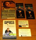 1994 Star Trek Movie Memories autorstwa Williama Shatnera + Las Vegas Experience Efemera