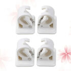 4 Pcs Shower Curtain Rod Holder Wall Round Hook With Stickers