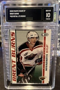 GMA 10 Gemas Como Nuevo BRENT BURNS 2003/04 Pacific Heads Up ¡TARJETA DE NOVATO AL POR MENOR! - Imagen 1 de 1