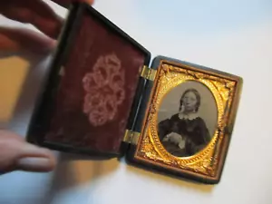 Gran Placa Hudson IDENTIFICADA 1/9 1866 Tipo Tinte, Estuche Gutta Percha, Joyería, REGALO - Imagen 1 de 8