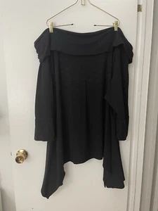 Roaman’s Off Shoulder Sweater 4x 34/36- Black - Picture 1 of 6