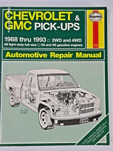 Chevrolet & GMC Pick-Ups 1988-1993 All Models Haynes Repair Manual #1664 - Picture 1 of 3