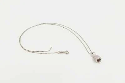 COLLANA CAMPANELLA FULL ZIRCONATA ROSA IN ARGENTO 925 RODIATO IN ORO 18KT - Immagine 1 di 3