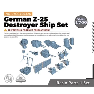 SSMODEL 1/700 326 Model Upgrades Sets German Z-25 Destroyer Ship Set WWII WAR - Bild 1 von 8