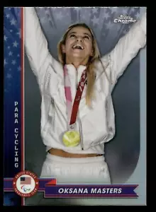 2024 Topps Chrome US OLYMPIC OKSANA MASTERS REFRACTOR #91 - Picture 1 of 2