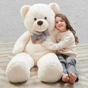 Giant Teddy Bear 4Ft Big Teddy Bear Stuffed Animal Plush Toy Kids Christmas Gift - Picture 1 of 8