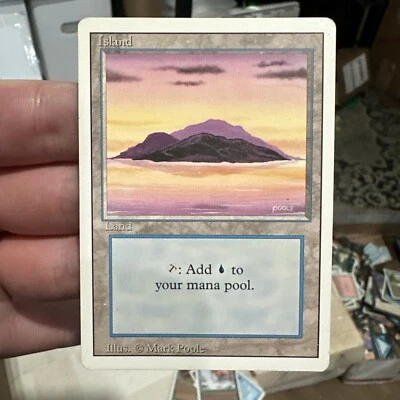 Island - Vintage - WOTC - Mark Poole - Original (MTG) Magic the Gathering - Image 1 of 4