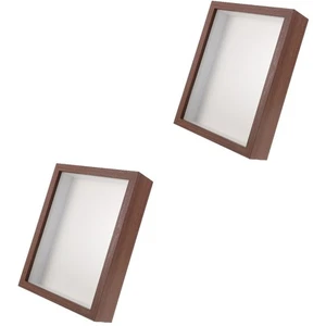 2 Pack Dried Flower Photo Frame Collect Decoration Insect Specimens Box Frames - Picture 1 of 12