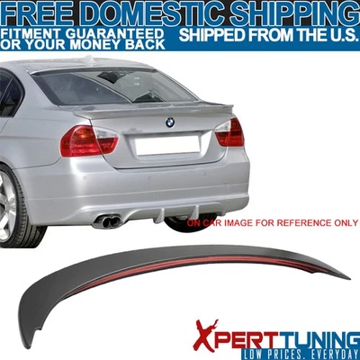 Fits 06-11 BMW 3-Series E90 Sedan AC Style Unpainted ABS Trunk Spoiler Foto 1 de 4