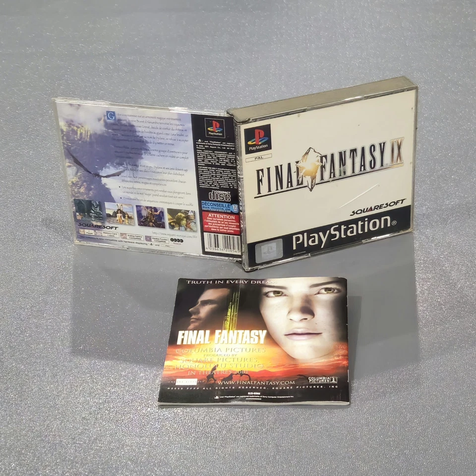 FINAL FANTASY IX Black Label COMPLET BOÎTE NOTICE SONY PS1 PAL FRA - FF9 - Photo 1/4