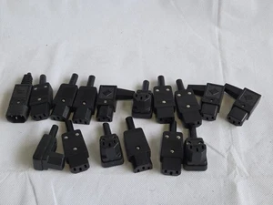 15 x IEC C13 Female Inline Rewirable Socket Kettle Lead Power Adapter Plugs - Picture 1 of 1