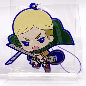 Erwin Smith Attack on Titan Capsule Rubber Mascot Charm Gasha Bandai Japan F/S - Imagen 1 de 10
