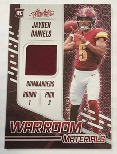 2024 Panini Assoluto - War Room Materials Jayden Daniels RC #WRM-JDS #’d/199 - Foto 1 di 2