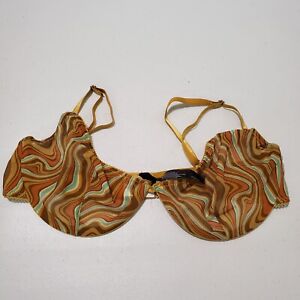 Out From Under Women Bra 36D Brown Unlined Adjustable Straps Sheer