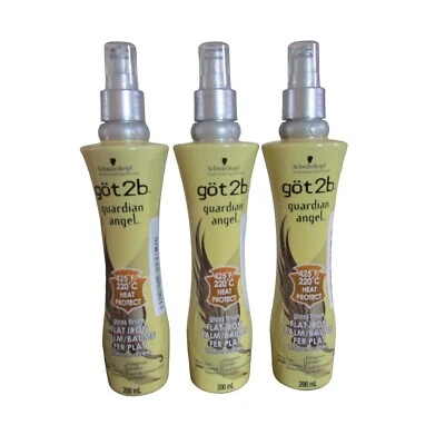 Schwarzkopf Got 2b Guardian Angel acabado brillante bálsamo de hierro plano 6,8 OZ PAQUETE DE 3 Foto 1 de 2
