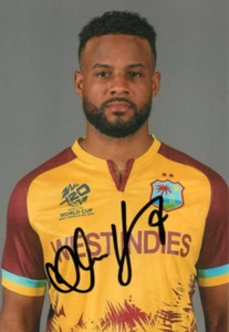 CRICKET DE LAS INDIAS OCCIDENTALES: FOTO RETRATO FIRMADA POR SHAI HOPE 6x4 Twenty20 + certificado de autenticidad - Imagen 1 de 1