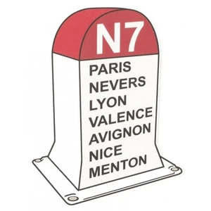 Sticker " Borne N7 " vinyle laminé - Picture 1 of 1