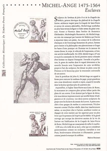 Philatelistisches Dokument 1. Tag: 05 2003 - Gemälde Michelangelo - Sklaven - Bild 1 von 1