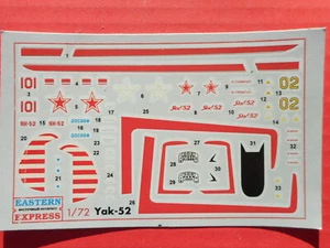 DECALS YAK-52 - 1/72 - EASTERN EXPRESS 72147 - Foto 1 di 1