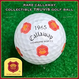 (1) SELTENER Callaway TRUVIS Logo Golfball (1965) Oustoen Country Club - NORWEGEN - Bild 1 von 2