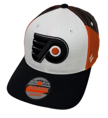 Zephyr NHL Philadelphia Flyers "First Line” Semi Curved Bill Mesh ADJ Hat NWT - Image 1 of 4