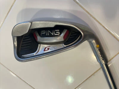 Ping G20 7 Iron Gold Dot 4* Flat RH / Ping TFC 169 I Regular Flex 37.5” - Image 1 of 4