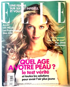 Uma Thurman French Elle Magazine September 2000 - Picture 1 of 3