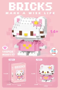 HELLO KITTY süß Disney Ziegel Baustein Set süß Sanrio Spielzeug Geschenk Sammlung - Bild 1 von 4