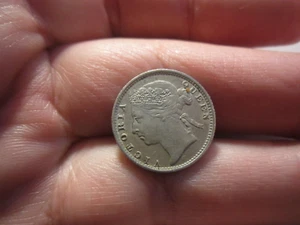 1896 STRAITS SETTLEMENTS 10 CENTS SILVER - Picture 1 of 2