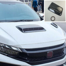 Car Hood Bonnet Scoop Air Flow Intake Vent Trim Cover Glossy Carbon Fiber Color
