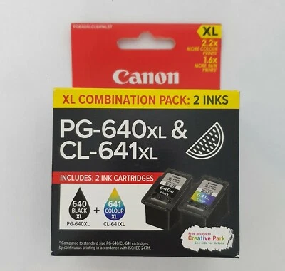 Canon PG640XL CL641XL Genuine Standard Ink Cartridges PIXMA MG2160 MG3160 MG3650 - image 1 of 4