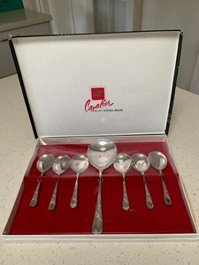 Vintage Cavalier Dessert/Fruit Spoon Set, new/never used - Picture 1 of 6