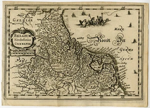 Antique Map-BELGIUM-LUXEMBOURG-NETHERLANDS-INFERIOR GERMANIA-Guicciardini-1660 - Picture 1 of 1