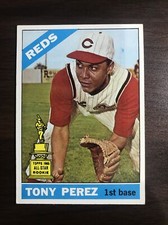 1966 Topps baseball card #72 Tony Perez (ex), see pics