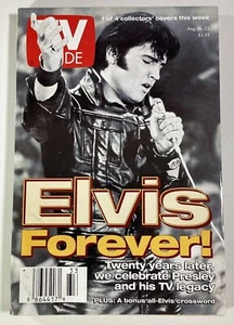 Elvis TV Guide 1997 Atlanta GA Crossword Great Pics Info! Leather - Picture 1 of 24
