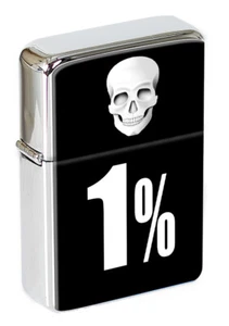 Outlaw Biker Flip Top Lighter - Picture 1 of 5