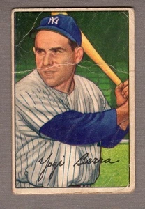 1952 Bowman BB #1 Yogi Berra of the New York Yankees POOR - Picture 1 of 2
