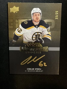 21-22 UD Black Hockey Lustrous Rookies Auto LRS-OS Oskar Steen /25 - Foto 1 di 2