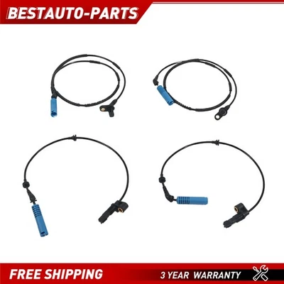 4 PCS For BMW E46 325i 330i 325Ci 328Ci M3 Front & Rear ABS Wheel Speed Sensor Foto 1 de 4