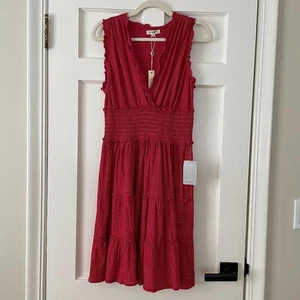 Max Studio rotes Kleid Größe M Neu mit Etikett - Bild 1 von 3