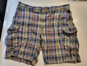 Vintage Ralph Lauren Polo Men's Cargo Shorts Checked Size 42 - Picture 1 of 7