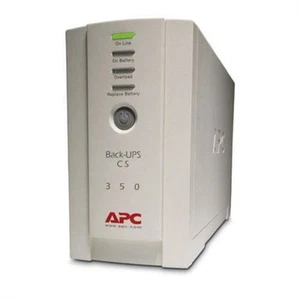 APC BK350EI BackUPS 350VA USV USB  4x IEC 320 Notstrom Blitzschlag Netzausfall - Bild 1 von 3