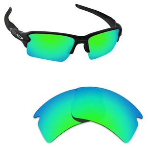 Hawkry Polarized Replacement Lenses for-Oakley Flak 2.0 XL Emerald Green - Picture 1 of 3