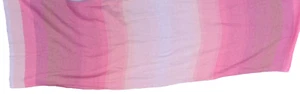 chal mujer rectangular 22" x 33" tejido flecos rosa ombre bufanda suave - Imagen 1 de 9
